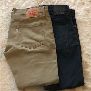 Two pairs men’s Levi’s 511